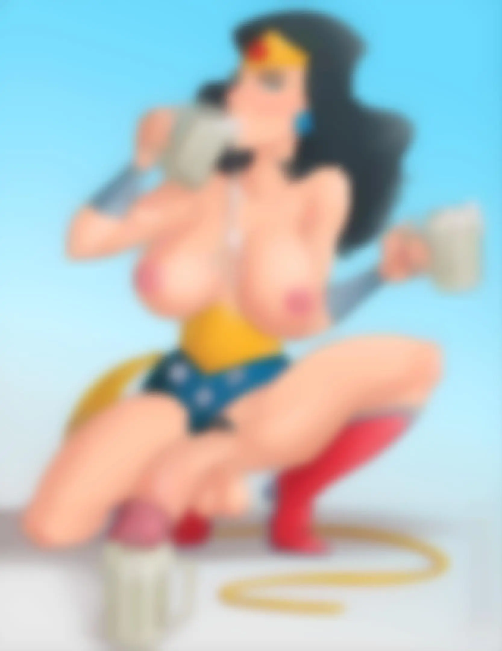 futa wonder woman hentai drinking cum