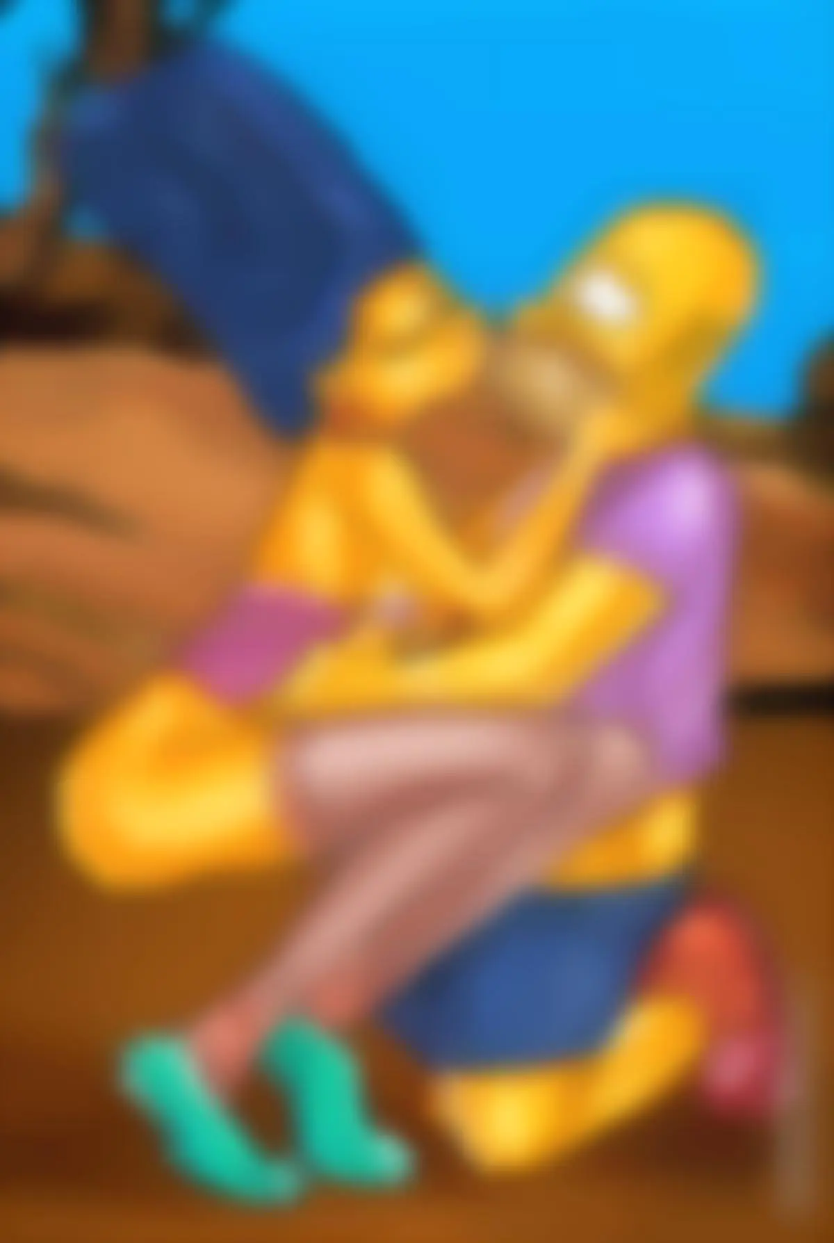 marge simpsons rule 34 kissing futa hentai