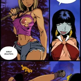 vampire futa wrestling on female comics